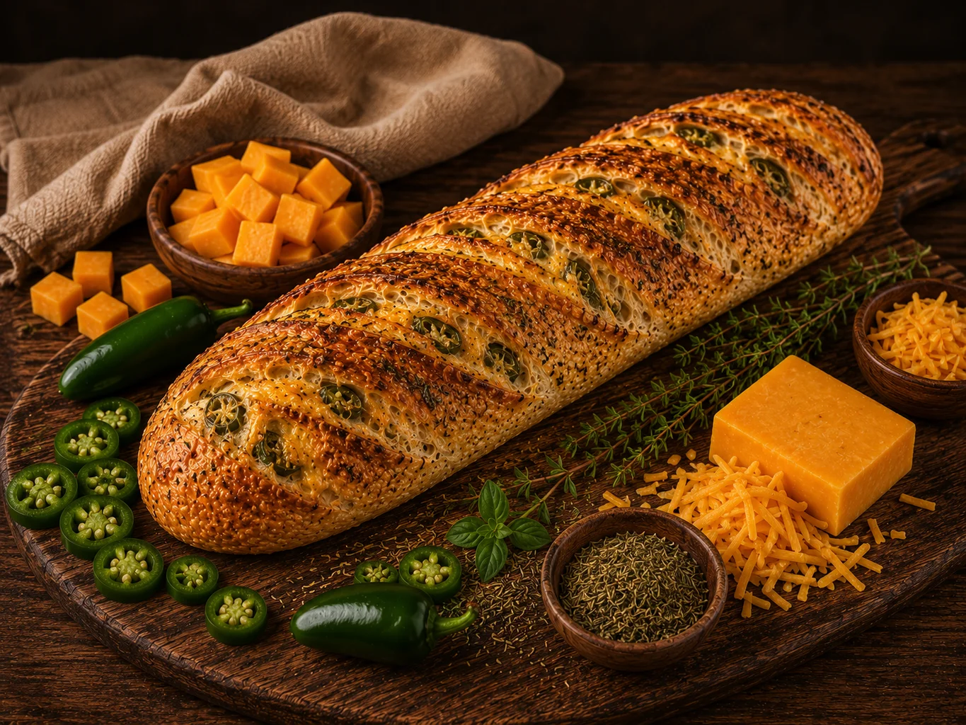 Jalapeño con Queso Cheddar